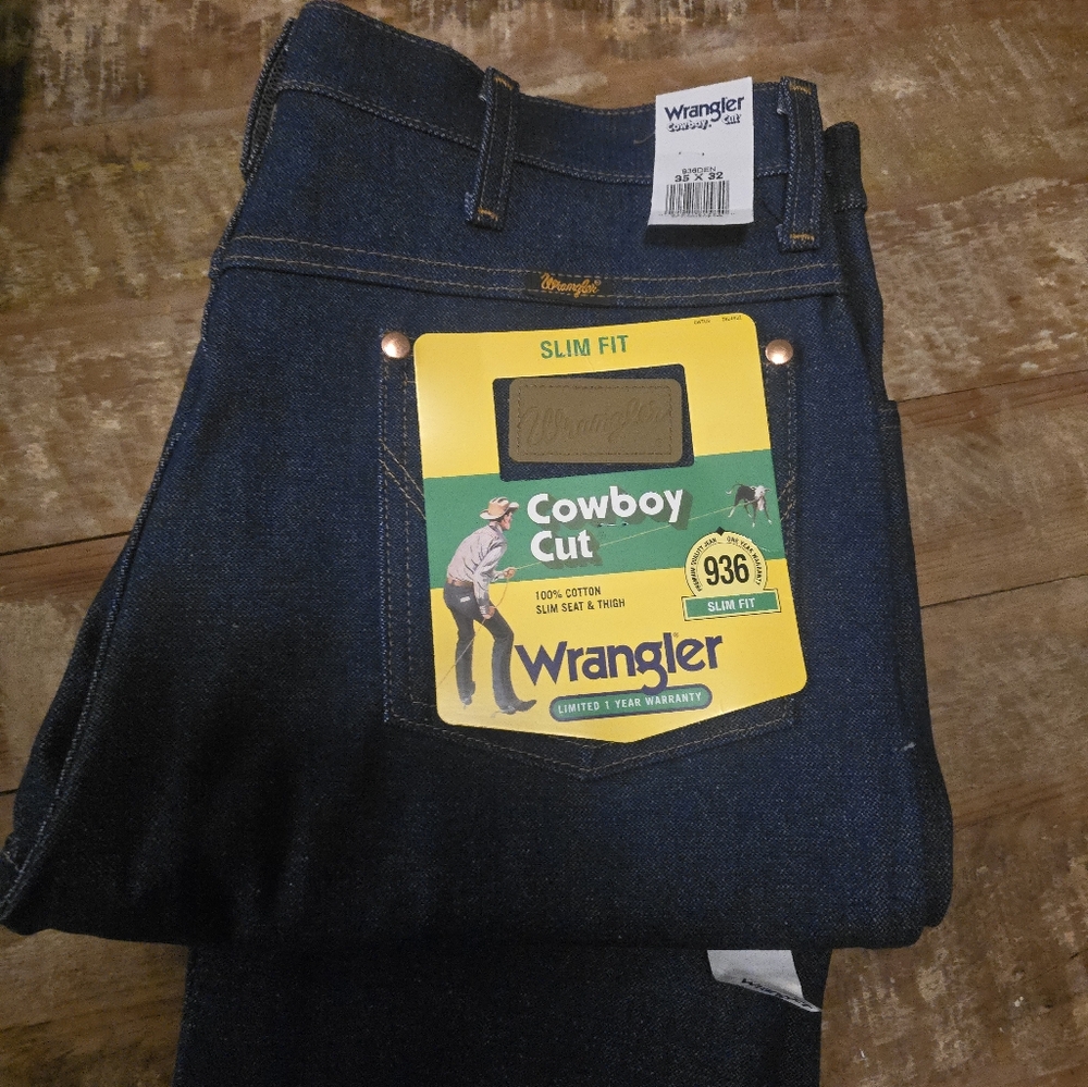 Wrangler Men's Slim Fit Cowboy Cut Jeans - Blue